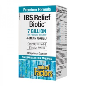 IBS Relief Biotic 7 млрд. CFU 30 веге капсули | Natural Factors IBS Relief Biotic 7 млрд. CFU 30 веге капсули | Natural Factors