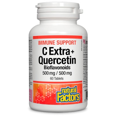 Immune Support C Extra + Quercetin Bioflavonoids 500/500 мг 60 таблетки | Natural Factors Immune Support C Extra + Quercetin Bioflavonoids 500/500 мг 60 таблетки | Natural Factors