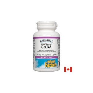 GABA 100% Natural/ Гама-АминоБутирова Киселина 100 mg х 90 капсули Natural Factors