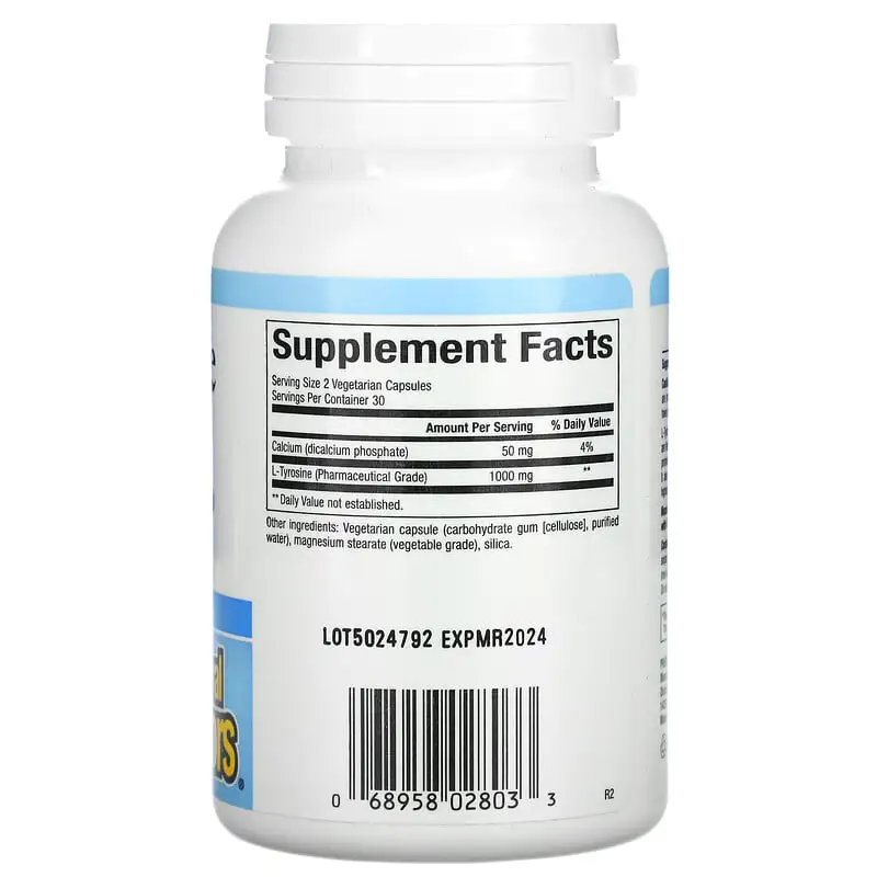 L-Tyrosine 500 мг 60 капсули | Natural Factors L-Tyrosine 500 мг 60 капсули | Natural Factors