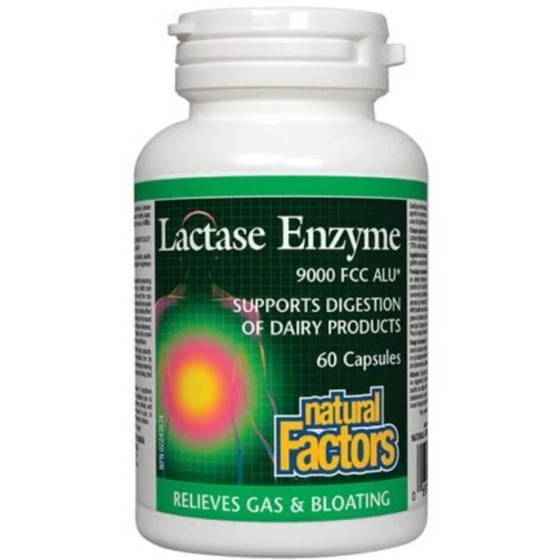 Lactase Enzyme 250 мг 60 капсули | Natural Factors