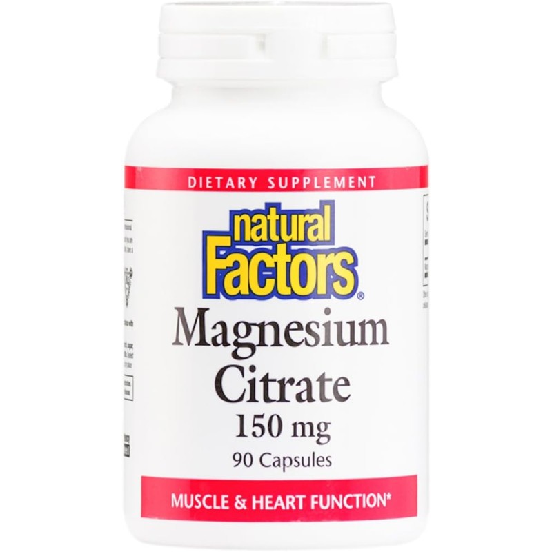 Magnesium Citrate 150 мг 90 капсули | Natural Factors