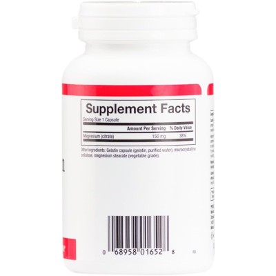 Magnesium Citrate 150 мг 90 капсули | Natural Factors