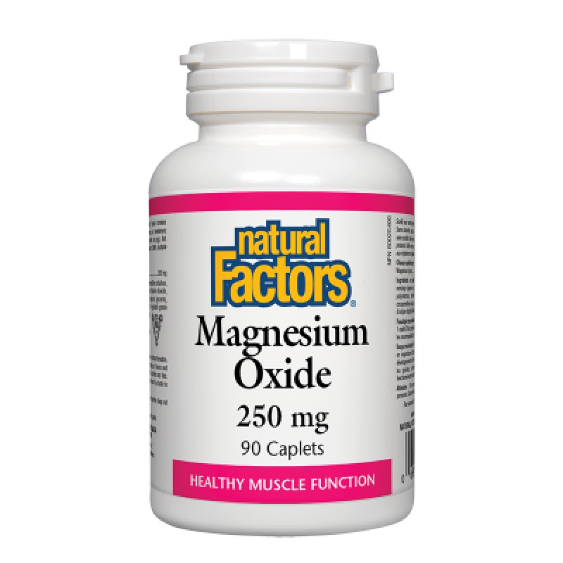Magnesium Oxide 250 мг 90 каплети | Natural Factors