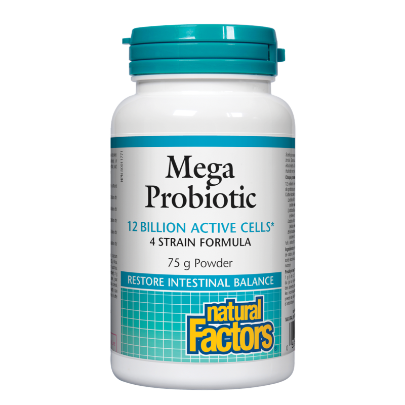 Mega Probiotic 12 млрд. активни организми 75 гр Прах | Natural Factors