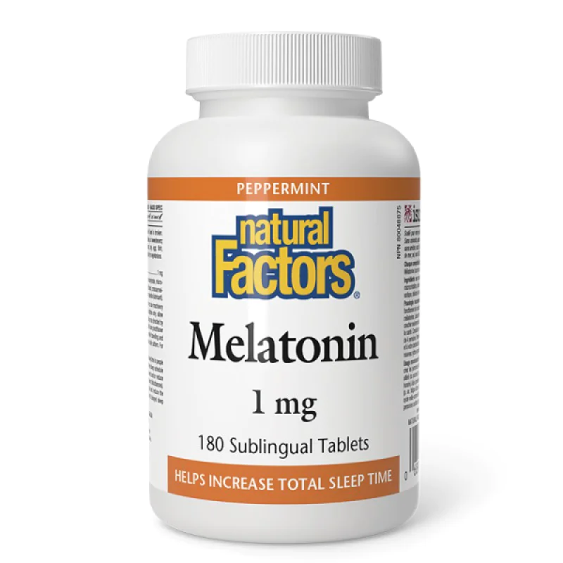 Melatonin 1 мг 180 таблетки | Natural Factors Melatonin 1 мг 180 таблетки | Natural Factors
