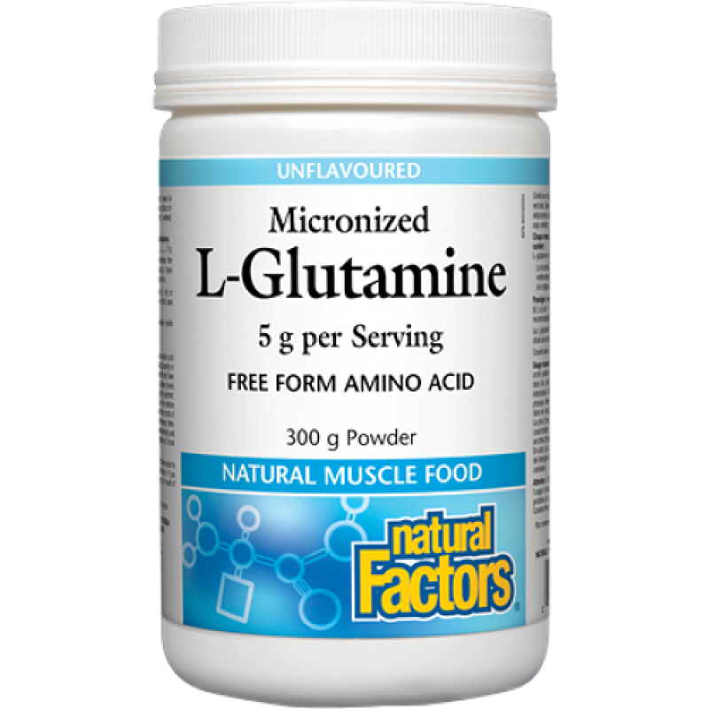 Л-Глутамин (Микронизиран) 300 гр | Natural Factors 