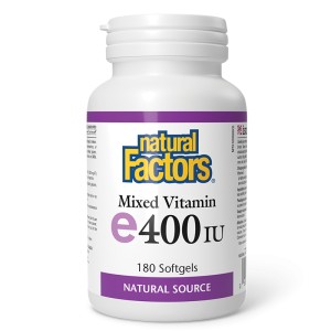Mixed Vitamin E 400 IU 180 гел-капсули | Natural Factors