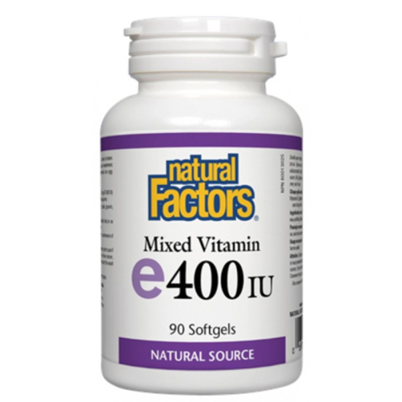 Mixed Vitamin E 400 IU 90 гел-капсули | Natural Factors
