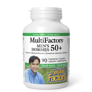 MultiFactors Men's Hommes 50+ 90 веге капсули | Natural Factors