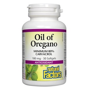 Oil of Oregano Organic 180 мг 30 гел-капсули | Natural Factors