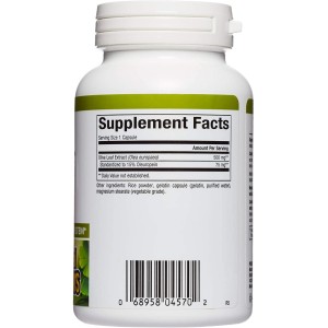 Olive Leaf (15% Oleuropein) 500 мг 90 капсули | Natural Factors