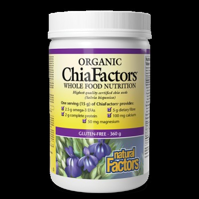 Organic ChiaFactors 360 гр | Natural Factors Organic ChiaFactors 360 гр | Natural Factors