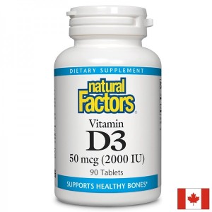Vitamin D3 2000 IU 90 таблетки | Natural Factors