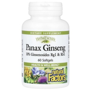 Panax Ginseng 100 мг 60 гел-капсули | Natural Factors Panax Ginseng 100 мг 60 гел-капсули | Natural Factors