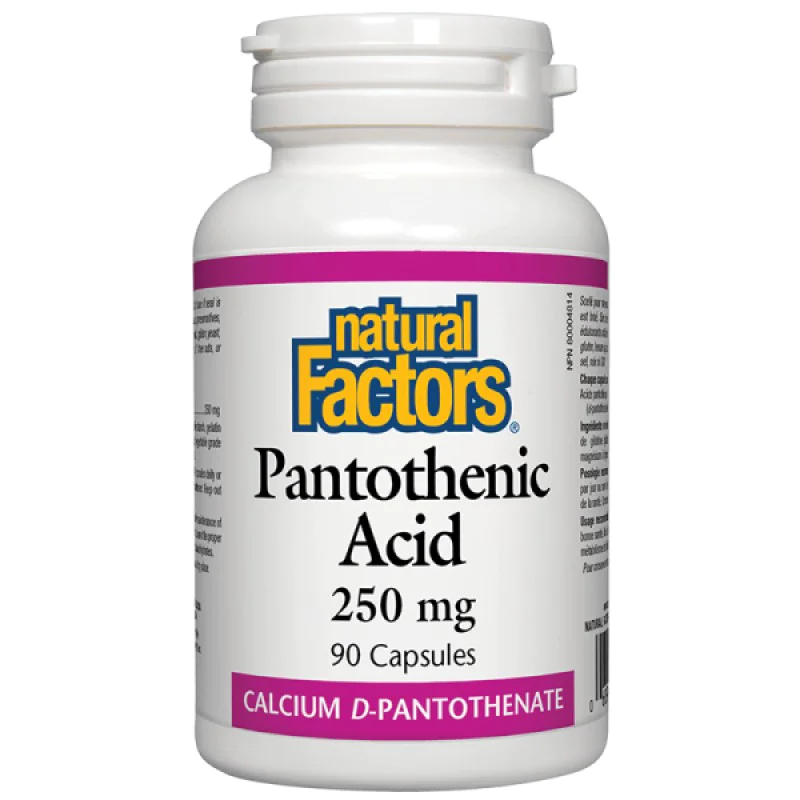 Pantothenic Acid 250 мг 90 капсули | Natural Factors Pantothenic Acid 250 мг 90 капсули | Natural Factors