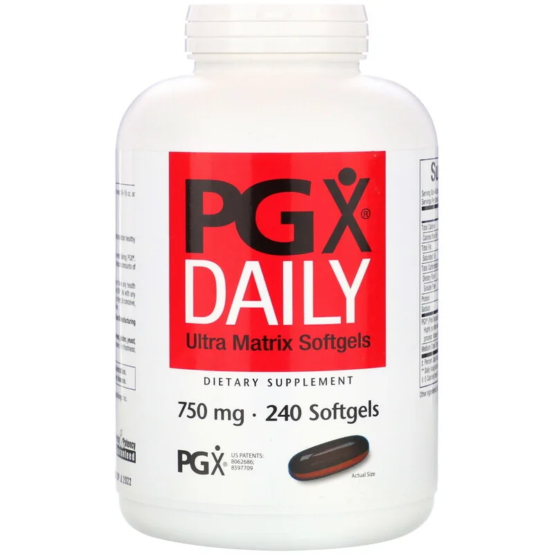 PGX® Daily Ultra 750 мг 240 гел капсули | Natural Factors