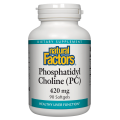 Phosphatidyl Choline (PC) 420 мг 90 гел-капсули | Natural Factors