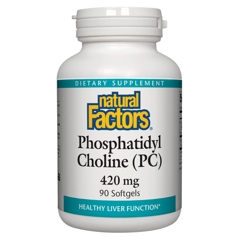 Phosphatidyl Choline (PC) 420 мг 90 гел-капсули | Natural Factors