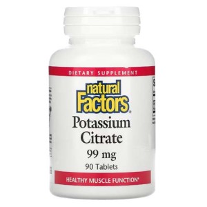 Potassium Citrate 99 мг 90 таблетки | Natural Factors Potassium Citrate 99 мг 90 таблетки | Natural Factors
