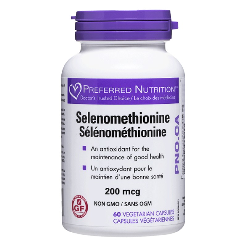 Preferred Nutrition Selenomethionine 200 мкг 60 веге капсули | Natural Factors