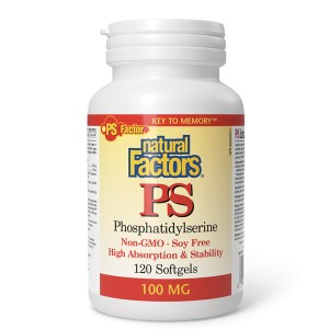 PS Phosphatidylserine 100 мг 120 гел-капсули | Natural Factors