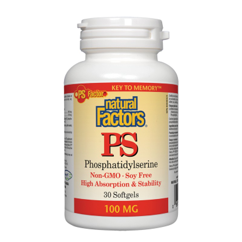 PS Phosphatidylserine 100 мг 30 гел-капсули | Natural Factors