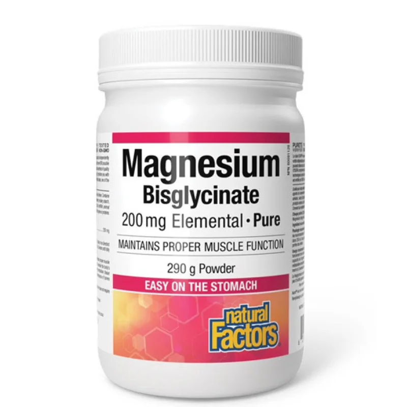 Pure Magnesium Bisglycinate 200 мг 290 гр | Natural Factors Pure Magnesium Bisglycinate 200 мг 290 гр | Natural Factors