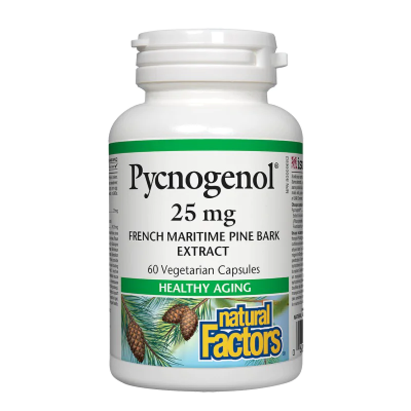 Pycnogenol 25 мг 60 веге капсули | Natural Factors Pycnogenol 25 мг 60 веге капсули | Natural Factors