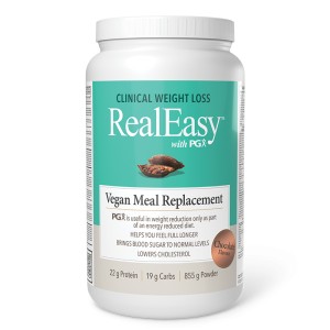 RealEasy with PGX Vegan Meal Replacement Powder Chocolate Flavour 855 гр | Natural Factors