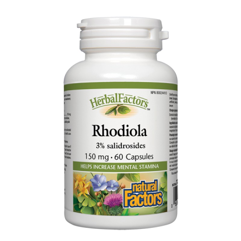 Rhodiola 150 мг 60 капсули | Natural Factors