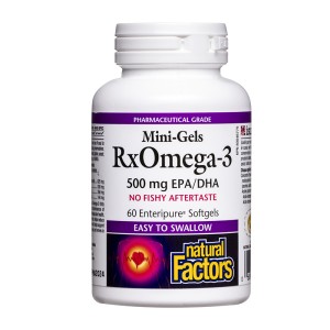 Rx Omega-3 500 мг EPA/DHA 60 мини гел-капсули | Natural Factors