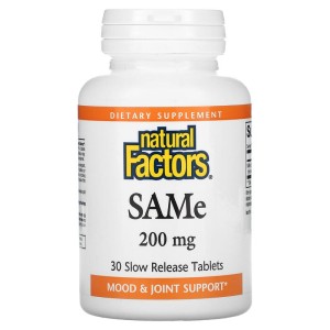 SAMe (S-Adenosyl-L-Methionine) 200 мг 30 таблетки | Natural Factors