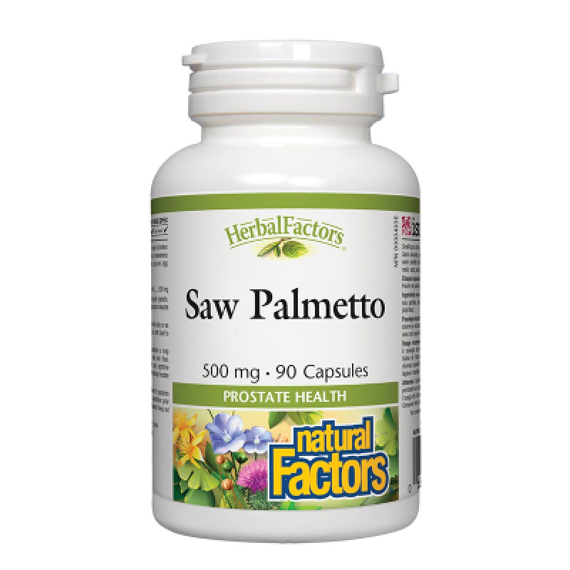 Saw Palmetto 500 мг 90 капсули | Natural Factors