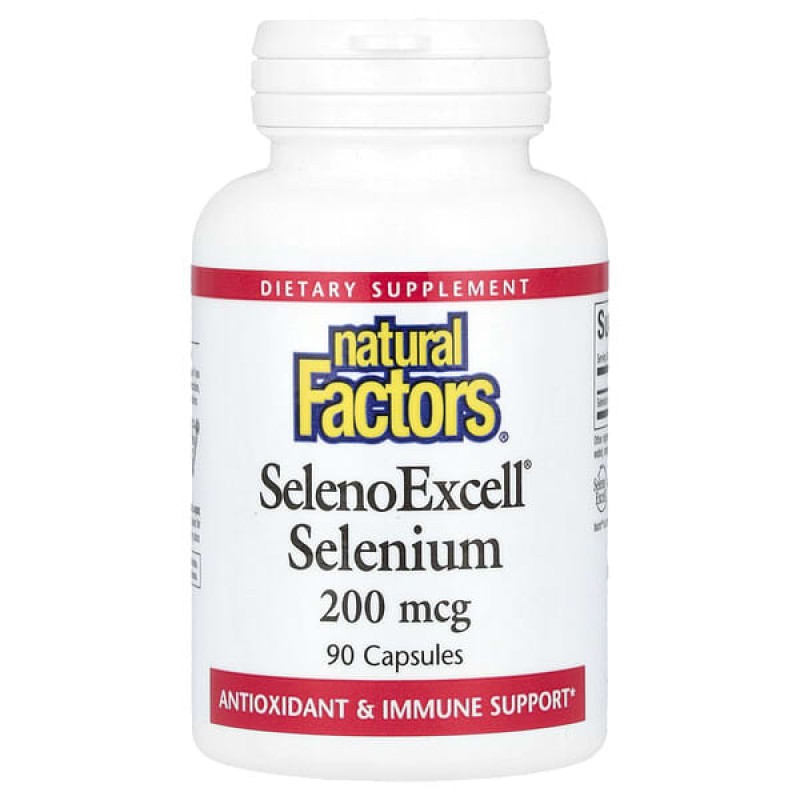 Seleno Excell Selenium 200 мкг 90 капсули | Natural Factors