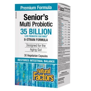 Senior's Multi Probiotic 35 млрд. живи бактерии 30 веге капсули | Natural Factors