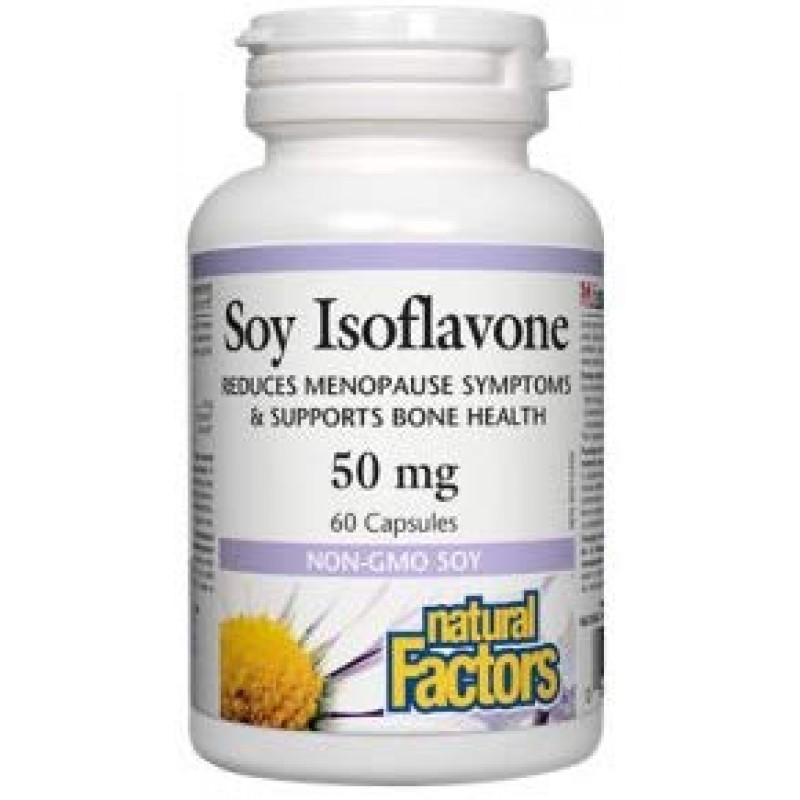 Soy isoflavones 50 мг 60 капсули | Natural Factors