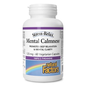 Stress-Relax Mental Calmness 100% L-Theanine 125 мг 60 веге капсули | Natural Factors