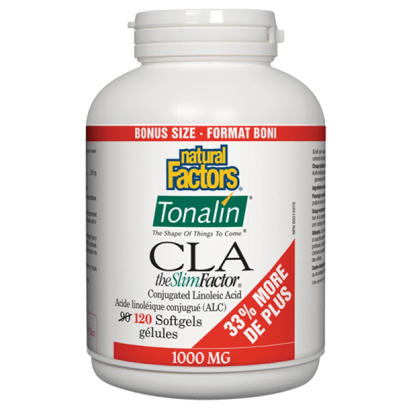 Tonalin CLA the SlimFactor 1000 мг 120 гел-капсули | Natural Factors