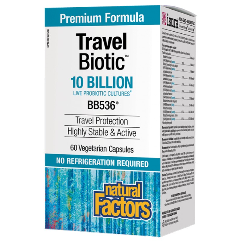 Travel Biotic BB536 10 млрд. CFU 60 веге капсули | Natural Factors