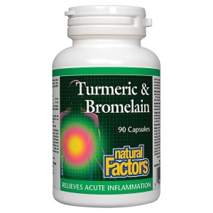 Turmeric & Bromelain 90 капсули | Natural Factors
