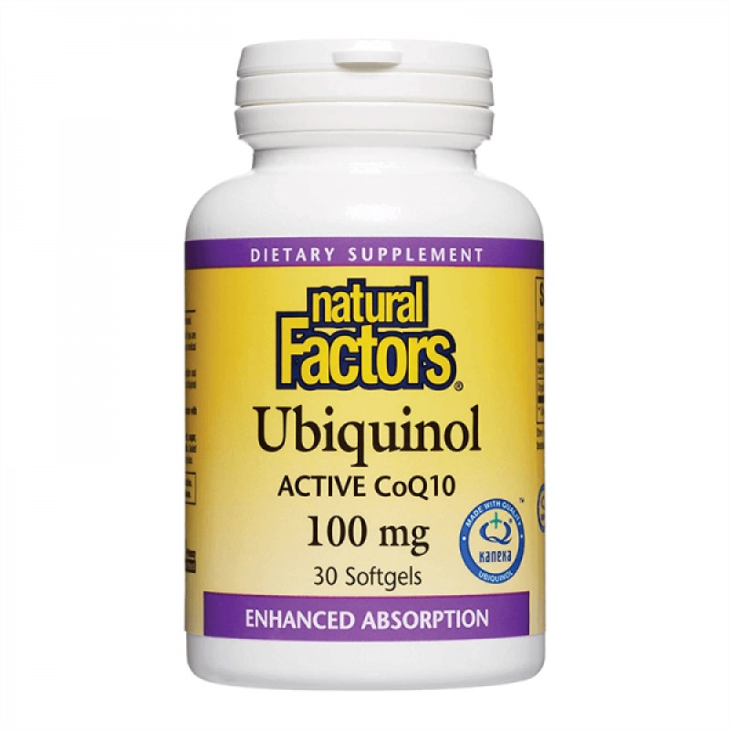 Ubiquinol Active Coenzyme Q10 100 мг 30 гел-капсули | Natural Factors