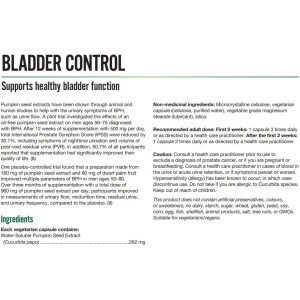 Ultimate Bladder Control 262 мг 60 веге капсули | Natural Factors