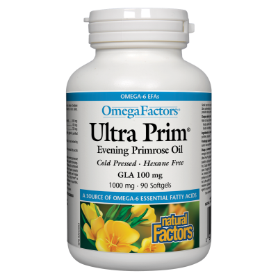 Ultra Prim Evening Primrose Oil 1000 мг 90 гел-капсули | Natural Factors