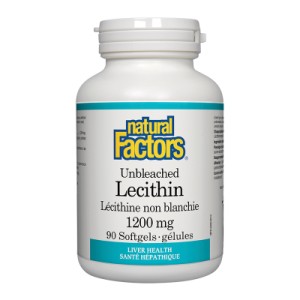 Unbleached Lecithin 1200 мг 90 гел-капсули | Natural Factors