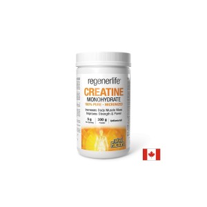 Креатин монохидрат (микронизиран) Regenerlife™, 5000 mg х 300 g прах | Natural Factors Креатин монохидрат (микронизиран) Regenerlife™, 5000 mg х 300 g прах | Natural Factors
