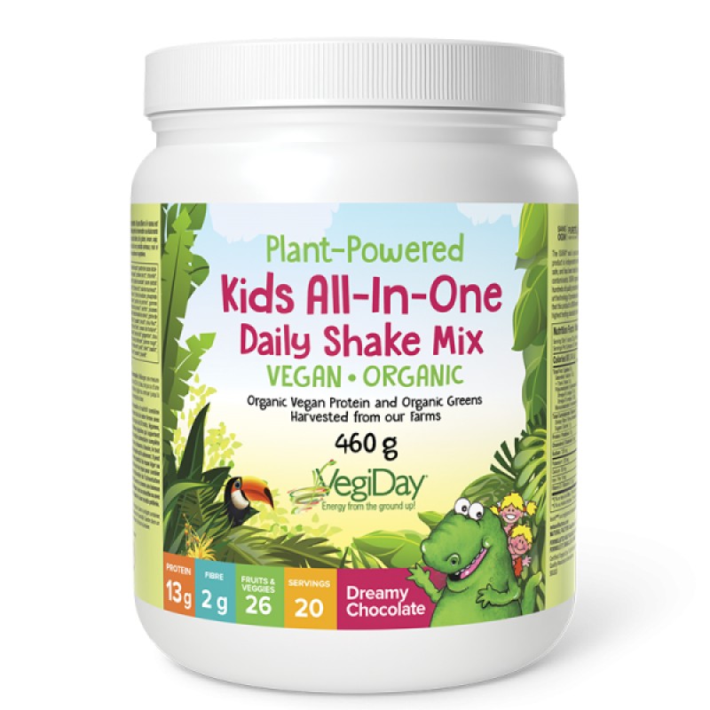 VegiDay Kids All-in-One Daily Shake Mix Powder 460 гр | Natural Factors
