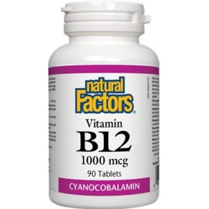 Vitamin B12 Cyanocobalamin 1000 мкг 90 таблетки | Natural Factors