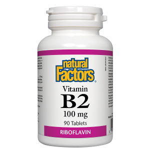 Vitamin B2 Riboflavin 100 мг 90 таблетки | Natural Factors