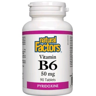 Vitamin B6 50 мг 90 таблетки | Natural Factors Vitamin B6 50 мг 90 таблетки | Natural Factors